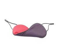 Eye mask Double Sided Adjustable Size Ice Silk Warm and Cool Sleeping Eye Mask Travel Light Blocking Breathable Eye Mask Sleep mask Blackout(Dark Pink)