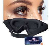 Eye Mask for Lash Extensions, Sleep Mask for Lash Extensions for Women Men, Zero Eye Pressure 3D Contoured Lash Extension Sleep Mask, Lash Protector Breathable Soft Eye Shade Cover for Travel Yoga Nap