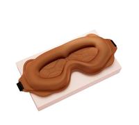 Eye Mask for Sleeping 3D Sleep Mask Sleeping Aid Blindfold Block Out Light Portable Soft Memory Foam Face Eyeshade Comfort Night Breathable(Brown)