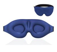 Eye Mask for Sleeping 3D Sleeping Mask Block Out Light Sleep Eye Shade Memory Foam Blindfold for Masker Aid Face Eyepatch(Blue)