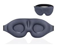 Eye Mask for Sleeping 3D Sleeping Mask Block Out Light Sleep Eye Shade Memory Foam Blindfold for Masker Aid Face Eyepatch(Gray)