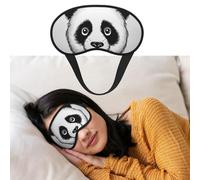 Eye Mask for Sleeping Breathable Light Blocking Sleep Mask Anime Panda Face Night Blindfold Soft Comfortable Night Eye Sleep Shade Cover for Men Women Eye Cover for Home Nap