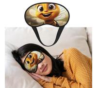 Eye Mask for Sleeping Breathable Light Blocking Sleep Mask Bee Night Blindfold Soft Comfortable Night Eye Sleep Shade Cover for Men Women Eye Cover for Home Nap