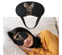 Eye Mask for Sleeping Breathable Light Blocking Sleep Mask Bengal Cat Night Blindfold Soft Comfortable Night Eye Sleep Shade Cover for Men Women Eye Cover for Home Nap