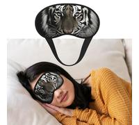 Eye Mask for Sleeping Breathable Light Blocking Sleep Mask Black and White Tiger Night Blindfold Soft Comfortable Night Eye Sleep Shade Cover for Men Women Eye Cover for Home Nap