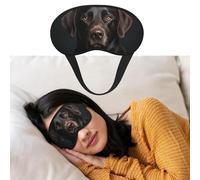 Eye Mask for Sleeping Breathable Light Blocking Sleep Mask Black Lab Dog Night Blindfold Soft Comfortable Night Eye Sleep Shade Cover for Men Women Eye Cover for Home Nap