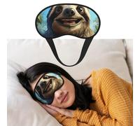 Eye Mask for Sleeping Breathable Light Blocking Sleep Mask Cartoon Funny Sloth Night Blindfold Soft Comfortable Night Eye Sleep Shade Cover for Men Women Eye Cover for Home Nap
