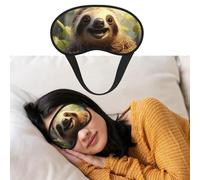 Eye Mask for Sleeping Breathable Light Blocking Sleep Mask Cartoon Sloth Night Blindfold Soft Comfortable Night Eye Sleep Shade Cover for Men Women Eye Cover for Home Nap
