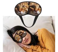Eye Mask for Sleeping Breathable Light Blocking Sleep Mask Cats Night Blindfold Soft Comfortable Night Eye Sleep Shade Cover for Men Women Eye Cover for Home Nap