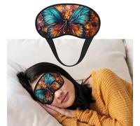 Eye Mask for Sleeping Breathable Light Blocking Sleep Mask Color Butterfly Background Night Blindfold Soft Comfortable Night Eye Sleep Shade Cover for Men Women Eye Cover for Home Nap