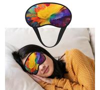 Eye Mask for Sleeping Breathable Light Blocking Sleep Mask Colorful Paint Splatter Art Night Blindfold Soft Comfortable Night Eye Sleep Shade Cover for Men Women Eye Cover for Home Nap