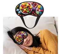 Eye Mask for Sleeping Breathable Light Blocking Sleep Mask Colour Candy Night Blindfold Soft Comfortable Night Eye Sleep Shade Cover for Men Women Eye Cover for Home Nap