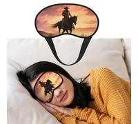 Eye Mask for Sleeping Breathable Light Blocking Sleep Mask Cowboy West Night Blindfold Soft Comfortable Night Eye Sleep Shade Cover for Men Women Eye Cover for Home Nap