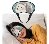 Eye Mask for Sleeping Breathable Light Blocking Sleep Mask Cute Cartoon Hedgehog Night Blindfold Soft Comfortable Night Eye Sleep Shade Cover for Men Women Eye Cover for Home Nap