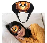 Eye Mask for Sleeping Breathable Light Blocking Sleep Mask Cute Cartoon Lion Night Blindfold Soft Comfortable Night Eye Sleep Shade Cover for Men Women Eye Cover for Home Nap