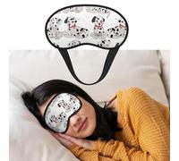Eye Mask for Sleeping Breathable Light Blocking Sleep Mask Cute Dalmatian Night Blindfold Soft Comfortable Night Eye Sleep Shade Cover for Men Women Eye Cover for Home Nap
