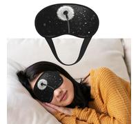 Eye Mask for Sleeping Breathable Light Blocking Sleep Mask Dandelion Black and White Night Blindfold Soft Comfortable Night Eye Sleep Shade Cover for Men Women Eye Cover for Home Nap