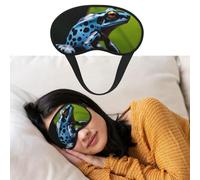 Eye Mask for Sleeping Breathable Light Blocking Sleep Mask Dart Frog Blue Night Blindfold Soft Comfortable Night Eye Sleep Shade Cover for Men Women Eye Cover for Home Nap