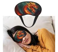 Eye Mask for Sleeping Breathable Light Blocking Sleep Mask Dragon King in Fire Night Blindfold Soft Comfortable Night Eye Sleep Shade Cover for Men Women Eye Cover for Home Nap