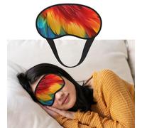 Eye Mask for Sleeping Breathable Light Blocking Sleep Mask Fantastic Parrot Feather Night Blindfold Soft Comfortable Night Eye Sleep Shade Cover for Men Women Eye Cover for Home Nap