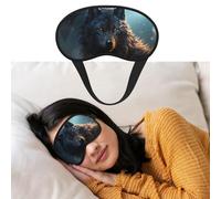 Eye Mask for Sleeping Breathable Light Blocking Sleep Mask Fantasy Wolf Night Blindfold Soft Comfortable Night Eye Sleep Shade Cover for Men Women Eye Cover for Home Nap