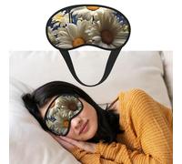 Eye Mask for Sleeping Breathable Light Blocking Sleep Mask Floral Daisy Night Blindfold Soft Comfortable Night Eye Sleep Shade Cover for Men Women Eye Cover for Home Nap