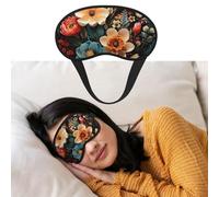 Eye Mask for Sleeping Breathable Light Blocking Sleep Mask Floral Pattern Night Blindfold Soft Comfortable Night Eye Sleep Shade Cover for Men Women Eye Cover for Home Nap