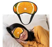 Eye Mask for Sleeping Breathable Light Blocking Sleep Mask Fresh Orange Fruit Night Blindfold Soft Comfortable Night Eye Sleep Shade Cover for Men Women Eye Cover for Home Nap