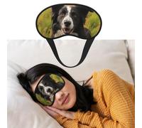 Eye Mask for Sleeping Breathable Light Blocking Sleep Mask Mohado Border Collie Dog Night Blindfold Soft Comfortable Night Eye Sleep Shade Cover for Men Women Eye Cover for Home Nap