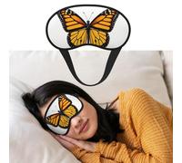 Eye Mask for Sleeping Breathable Light Blocking Sleep Mask Monarch Butterfly Night Blindfold Soft Comfortable Night Eye Sleep Shade Cover for Men Women Eye Cover for Home Nap