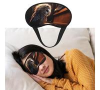 Eye Mask for Sleeping Breathable Light Blocking Sleep Mask Owl Plays Piano Night Blindfold Soft Comfortable Night Eye Sleep Shade Cover for Men Women Eye Cover for Home Nap