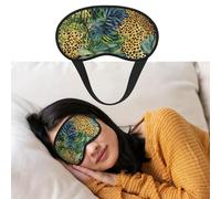 Eye Mask for Sleeping Breathable Light Blocking Sleep Mask Print Animal Leopard Night Blindfold Soft Comfortable Night Eye Sleep Shade Cover for Men Women Eye Cover for Home Nap