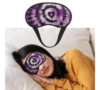 Eye Mask for Sleeping Breathable Light Blocking Sleep Mask Purple Tie Dye Night Blindfold Soft Comfortable Night Eye Sleep Shade Cover for Men Women Eye Cover for Home Nap
