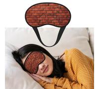 Eye Mask for Sleeping Breathable Light Blocking Sleep Mask Red Brick Wall Night Blindfold Soft Comfortable Night Eye Sleep Shade Cover for Men Women Eye Cover for Home Nap