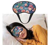 Eye Mask for Sleeping Breathable Light Blocking Sleep Mask Scales and Flowers Pattern Night Blindfold Soft Comfortable Night Eye Sleep Shade Cover for Men Women Eye Cover for Home Nap