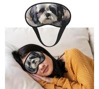 Eye Mask for Sleeping Breathable Light Blocking Sleep Mask Shih Tzu Night Blindfold Soft Comfortable Night Eye Sleep Shade Cover for Men Women Eye Cover for Home Nap