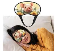 Eye Mask for Sleeping Breathable Light Blocking Sleep Mask Smiling Night Blindfold Soft Comfortable Night Eye Sleep Shade Cover for Men Women Eye Cover for Home Nap