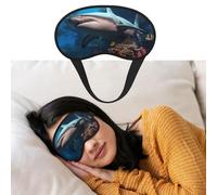 Eye Mask for Sleeping Breathable Light Blocking Sleep Mask Submarine Shark Coral Night Blindfold Soft Comfortable Night Eye Sleep Shade Cover for Men Women Eye Cover for Home Nap