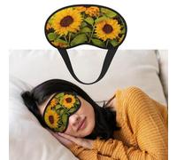 Eye Mask for Sleeping Breathable Light Blocking Sleep Mask Sun Flower Night Blindfold Soft Comfortable Night Eye Sleep Shade Cover for Men Women Eye Cover for Home Nap
