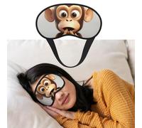 Eye Mask for Sleeping Breathable Light Blocking Sleep Mask The Silent Monkey Night Blindfold Soft Comfortable Night Eye Sleep Shade Cover for Men Women Eye Cover for Home Nap
