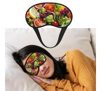 Eye Mask for Sleeping Breathable Light Blocking Sleep Mask Various Salad Night Blindfold Soft Comfortable Night Eye Sleep Shade Cover for Men Women Eye Cover for Home Nap