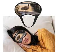 Eye Mask for Sleeping Breathable Light Blocking Sleep Mask Wild Goose by The Bridge Night Blindfold Soft Comfortable Night Eye Sleep Shade Cover for Men Women Eye Cover for Home Nap