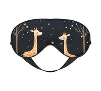 Eye Mask for Sleeping, Cartoon Giraffe Sleep Mask with Adjustable Strap