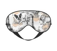 Eye Mask for Sleeping, Classical Paris Tower Dog Sleep Mask with Adjustable Strap