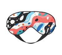 Eye Mask for Sleeping, Colorful Twisted Waves Sleep Mask with Adjustable Strap