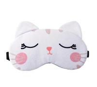 Eye Mask for Sleeping Eye Patch Shading Sleep Eyepatch Women Travel Relax Cover Eyeshade Health Sleeping Shield Eye Care Tools(White Cat)
