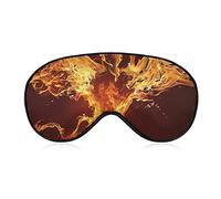 Eye Mask Lightweight and Comfortable Sleep Mask with Adjustable Strap for Sleeping Travel Blindfold Game, Sleeping Eye Mask Eye Cover Golden Red Burning Phoenix Ancient Mystic Animal Birds Eye Cover