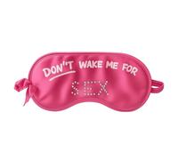 Eye Mask Silk Eye Mask for Sleeping Pink Sexy Blindfold Naughty Sex Ladies Valentines Day Gift Nightshade Travel Joke Dont Wake Me for Sex Hen Party Fun Ribbon Christmas Portable(1 Count)
