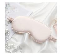 Eye Mask Sleeping 1pc/2pcs/3pcs-Double-Sided Silk-Like Sleeping Eye Mask Blindfold Solid Portable Rest Eye Shade Cover Soft Pad(Light Pink,2pcs)