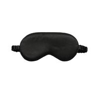 Eye Mask Sleeping Sleep Mask Eye Mask for Sleeping Pure Silk Blackout Comfortable Soft Night Blindfold for Women Men Eye Shades for Travel Naps(Black)